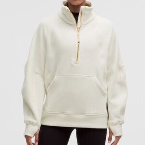 lululemon athletica scuba tumbled fleece funnel-neck half zipped
